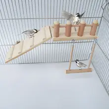 3 шт./лот набор игрушек попугай трамплин Лестничные Качели игрушка для хомяка шиншиллы измельчителя маленьких домашних животных
