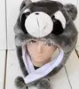 Promotion ! New WINTER Cartoon Animal Hat Fluffy Plush Cap Unisex best Novelty gift for boy girl friend With Ear Flap ► Photo 3/6