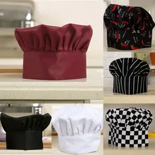 1 Unids Hombres Cocina Panadero del Cocinero del Cocinero Ajustable Elástico Cap Hat Catering Cómodo