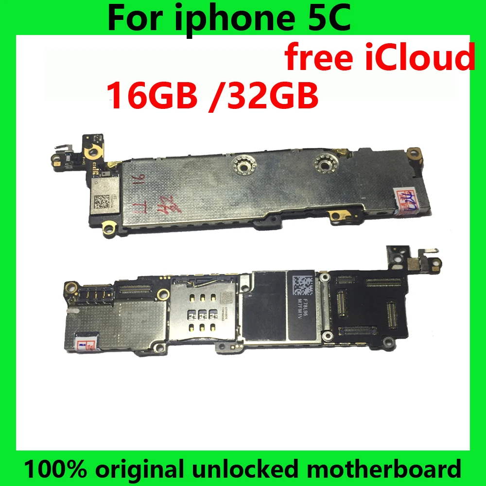 

full function 100% original motherboard for iphone 5C 16GB 32GB IOS system mainboard for apple circuits logic board clean iCloud