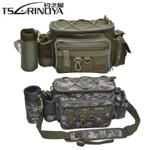 TSURINOYA многофункциональная рыболовная приманка сумка 27*10*20 см 600D нейлоновая уличная Водонепроницаемая поясная сумка чехол Grande рюкзак рыболовные снасти