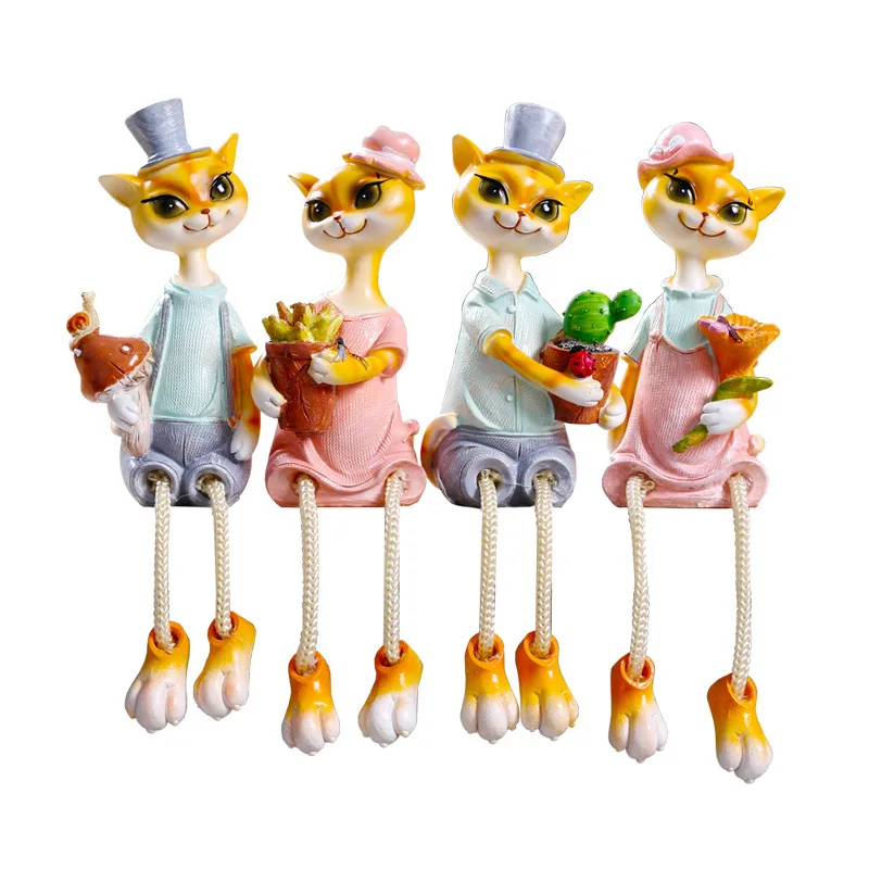 

Pastoral Style Resin Leg Baby Model Figurines Resin Furnishing Miniature Creativity Handwork Girlfriend Valentine's Day Gifts