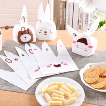 20 шт./лот, милые кроличьи ушки, печенье, закуски выпечка посылка, мешок для еды, печенье, конфеты, печенье, подарок, посылка для свадьбы, вечерние принадлежности