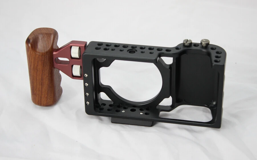 НОВАЯ КЛЕТКА BMPCC с деревянной ручкой ручной держатель для карманной камеры BlackMagic