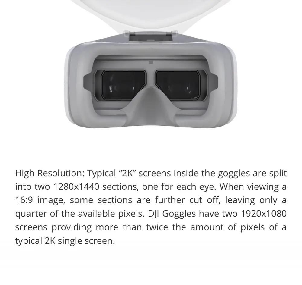 DJI Goggles, Immersion FPV