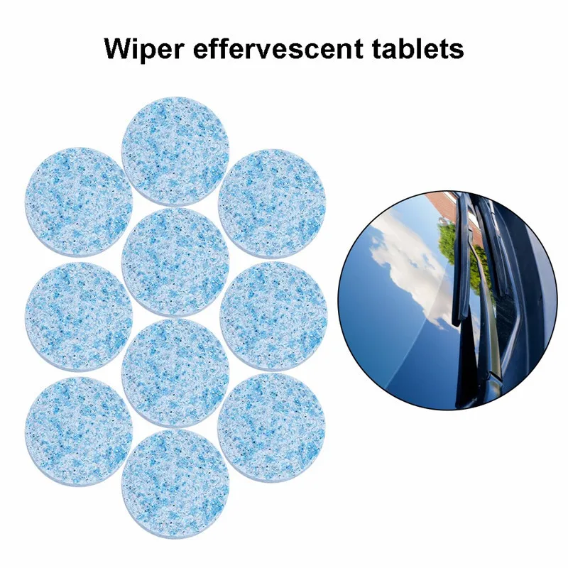 

10pcs/lot Effervescent Tablet Multifunctional Spray Cleaner Glass Washer Car Window Toilet Cleaner Home Kitchen Floor Cleaning