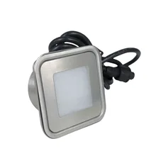 Нержавеющая сталь 0,6 W Светодиодная лампа DC12V наружной лестницы свет с вставить коробку, 10 шт в наборе, оборот в минуту(R G B Y WW CW W RGB