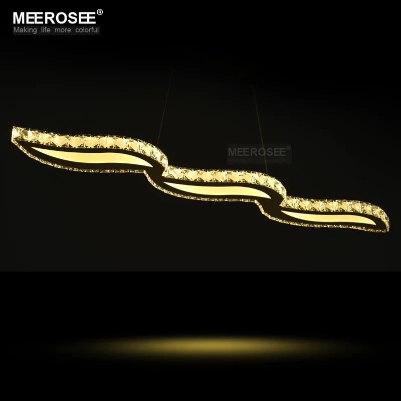 Venda Quente Ondulado Led Lustre Lustre Lustre de Cristal Moderna Led Hanging Lamp/luz/iluminação Fixação para Restaurante 4 China steel fixture Suppliers