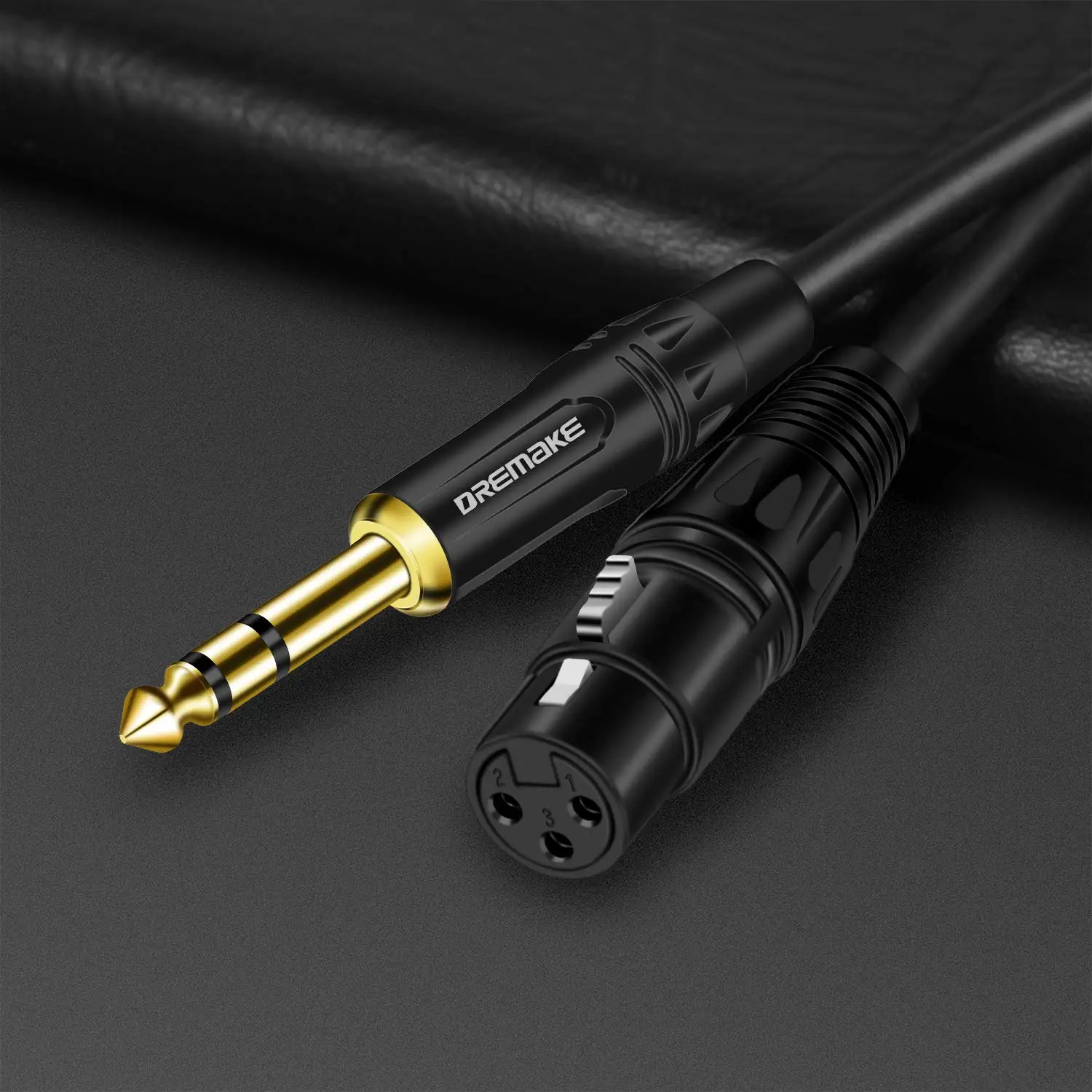 Балансный микрофонный кабель XLR для подключения к разъему Aux разъём Jack (TRS) 6 35 мм/6 5