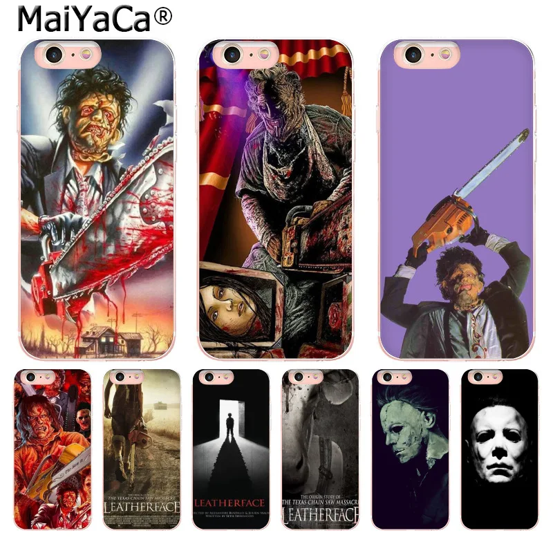 

MaiYaCa movie Dinner with Leatherface On Sale! Luxury Cool Case for Apple iphone 11 pro 8 7 66S Plus X 5S SE XS XR XS MAX Cover