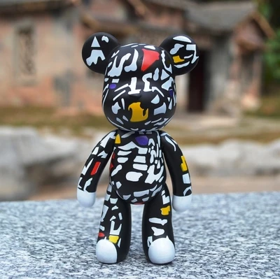 

Bomgom Cartoon Popobe Gloomy Bear Teddy Bear Cute Keychain Car Key Holder Bag Charm Resin Key Chain Key Ring Pendant Kids Toy