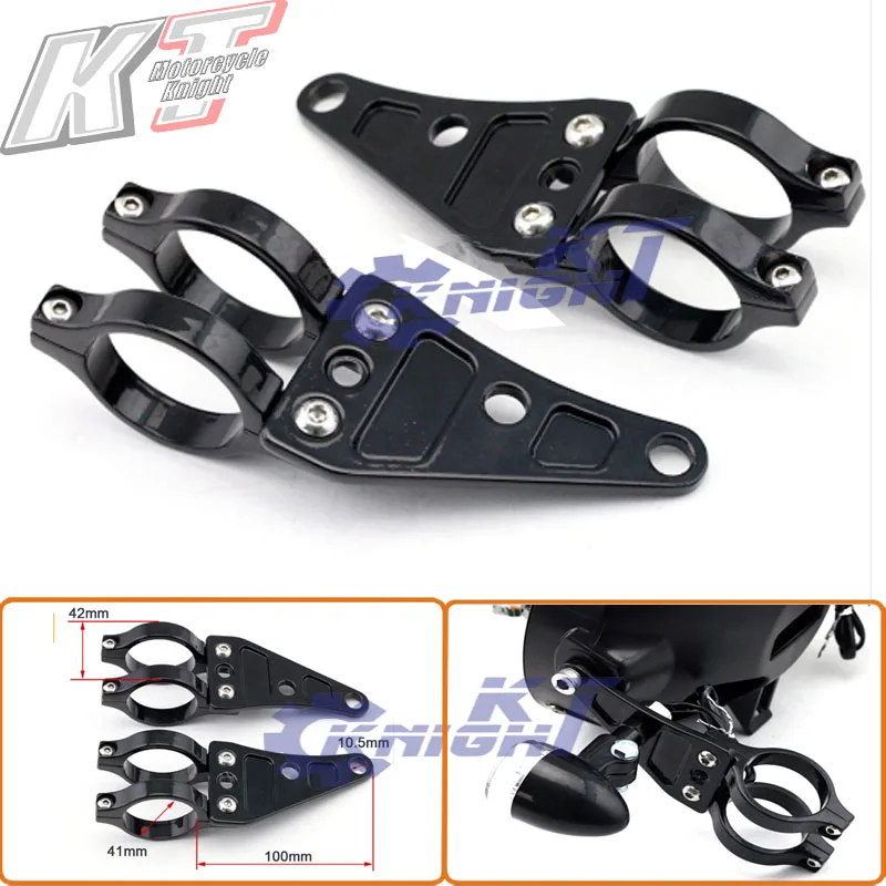 bicycle headlight fork mount