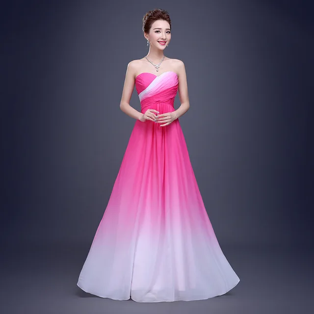 Long Purple Ombre Dress