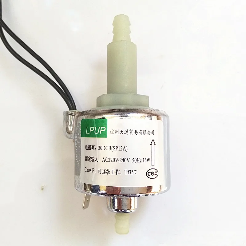 

Miniature solenoid pump water heaters, small heaters dedicated solenoid pump model 30DCB (SP-12A) power AC220-240V- 50HZ 16W