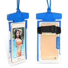 Водонепроницаемый мобильный телефон сумка Спорт на открытом воздухе дрейфующее плавание подводный фото сенсорный экран герметичный пакет с повязкой и шнурком