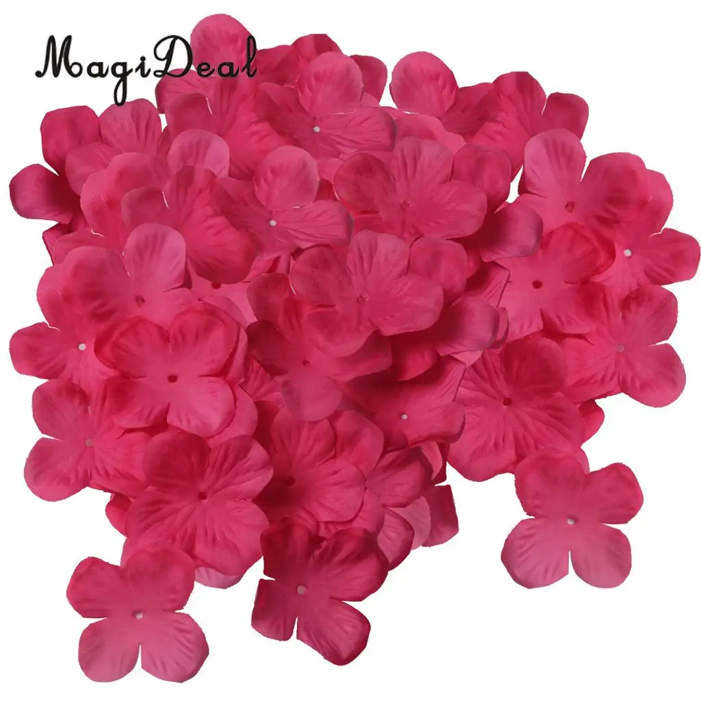 MagiDeal Delicate 500Pcs Artificial Rose Flower Petals Craft for DIY Hair Bow Dress Wedding Party Corsage Flower Garland Decor
