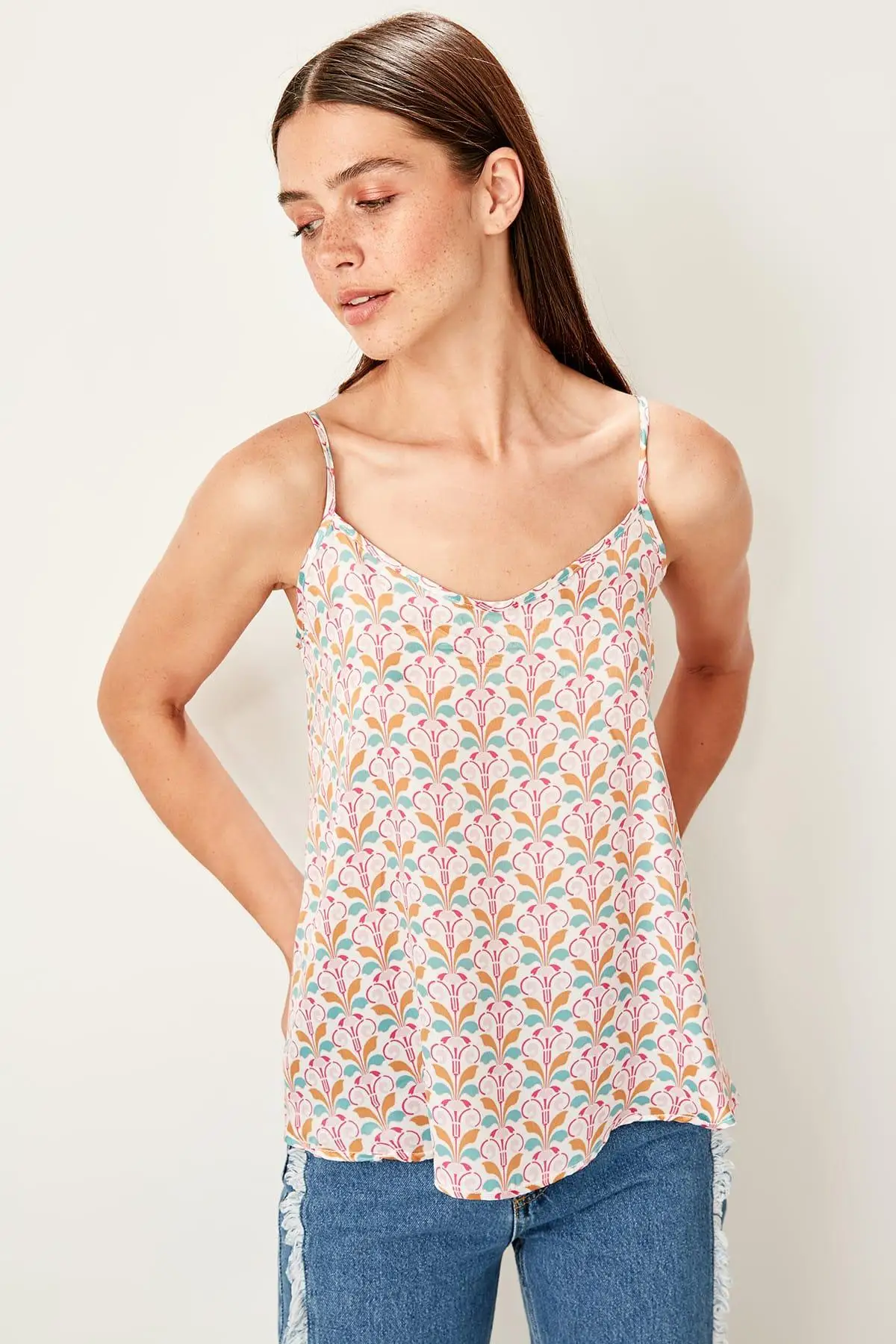 

Trendyol Multicolour Print Blouse TWOSS19BZ0063