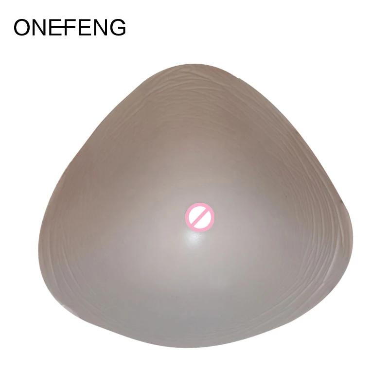 

Lighter Silicone Boobs ONEFENG Sexy Triangular Shape General purpose Breast Enhancers Inserts Mastectomy Breast Forms Women