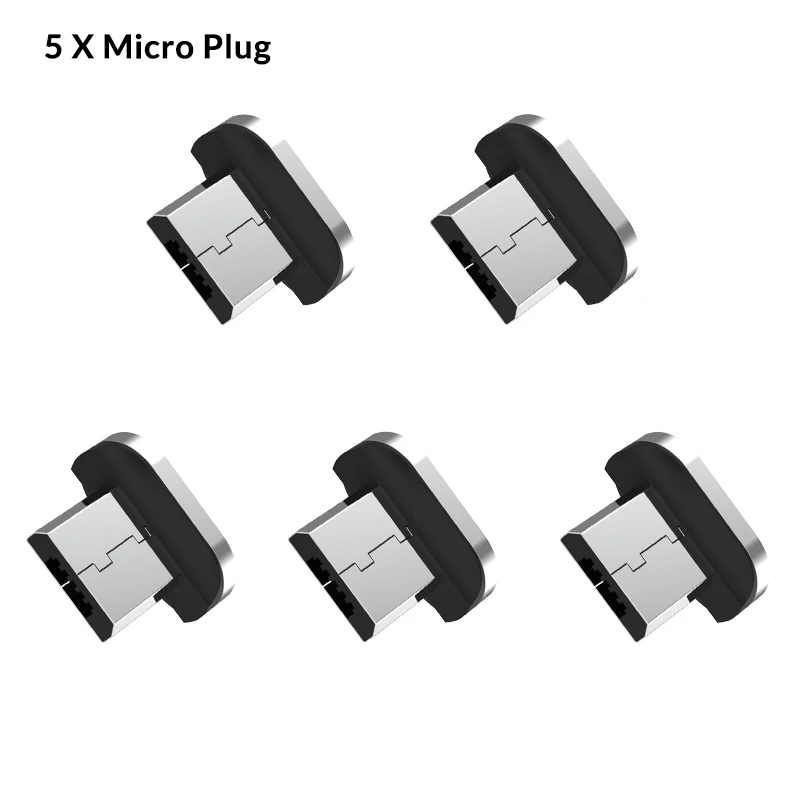 TOPK [5-Pack] 1M 3A Быстрый зарядный Магнитный Micro USB кабель для samsung s6 s4 Note 6 5 для Xiaomi 4X Note 4 для huawei P8 Lite - Цвет: Only Tip No Wire x5