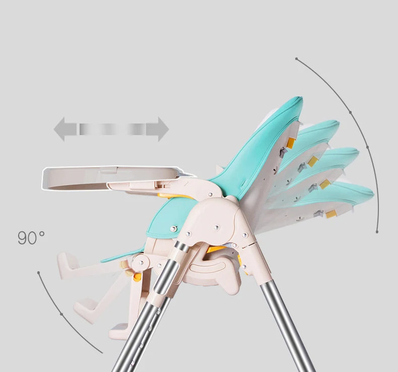 Детские стульчики Многофункциональный кормления ребенка таблице стул Портативный складной может сидеть лежа ребенка стул мягкие подушки