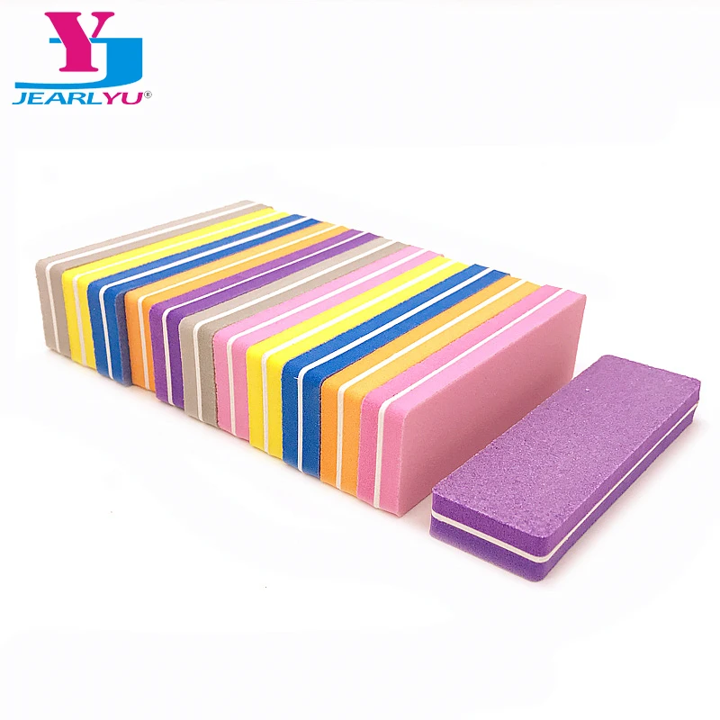 

10Pcs Sponge Nail Files Sanding Nail Care Buffing Double Sided Papersand Nail Art Pedicure And Manicure Sanding Grits Tools