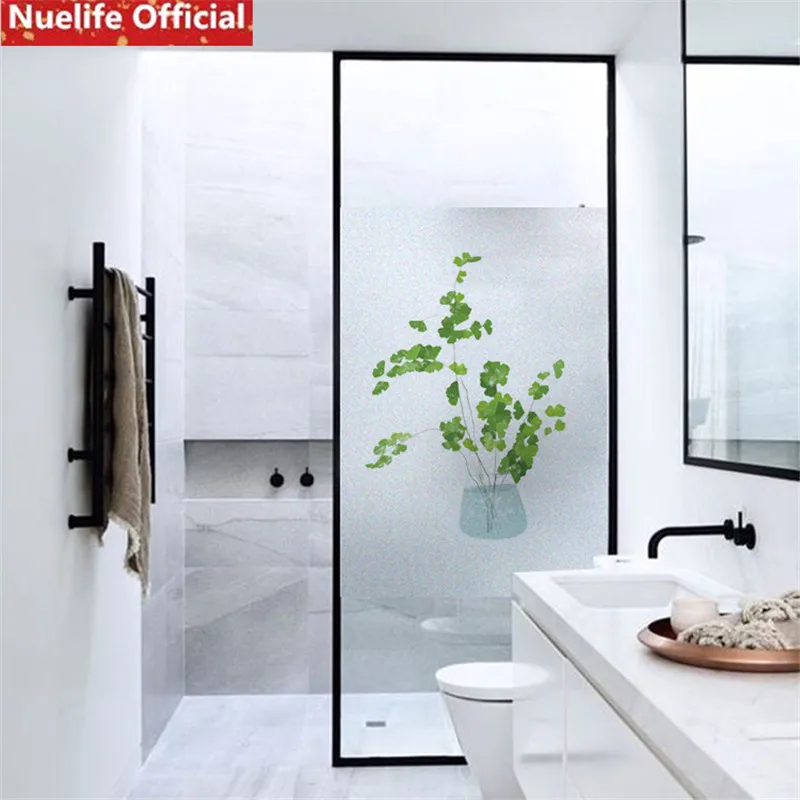 

50x200cm Green plant pattern glass film living room kitchen office shop bathroom door stickers opaque privacy window film N3