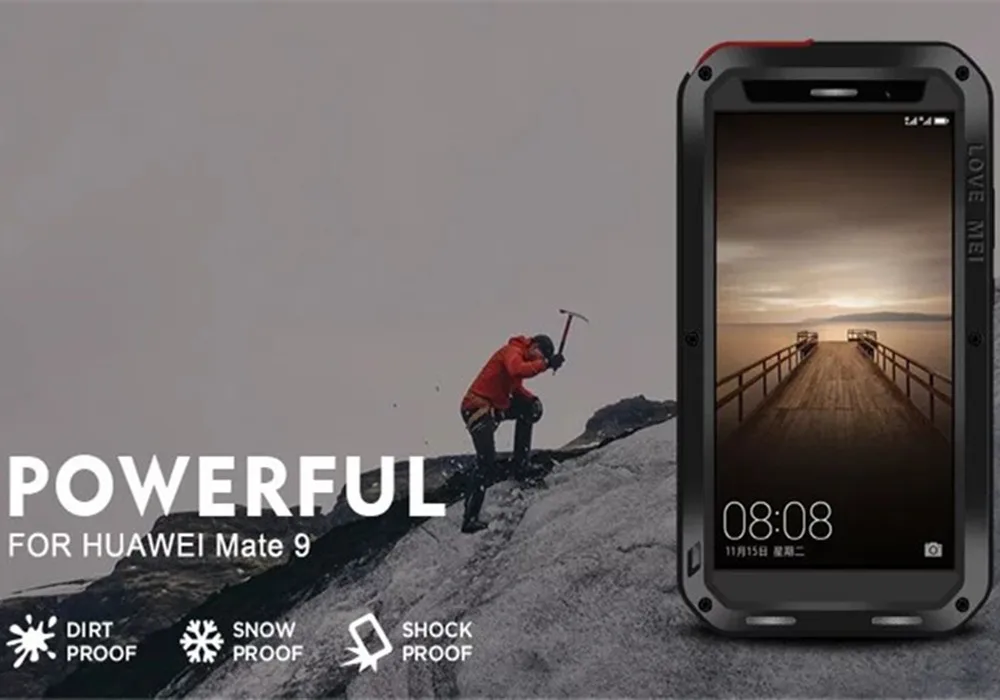 Цена за Lovemei Роскошный металлический корпус алюминиевый чехол для Coque Huawei Mate 9 Pro Водонепроницаемый противоударный жизнь + Gorila щит телефон Броня Чехол Цена за Lovemei Роскошный металлический корпус алюминиевый чехол для Coque Huawei Mate 9 Pro Водонепроницаемый противоударный жизнь + Gorila щит телефон Броня Чехол