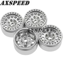 AXSPEED 1.9 Crawler Wheels Alloy Metal Wheel Rim 1.9inch Wheel Rims for 1/10 RC D90 SCX10 CC01 D110 Rock Crawler
