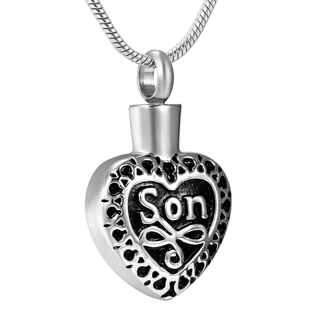 Stainless Steel Heart Shaped Pendant Necklace