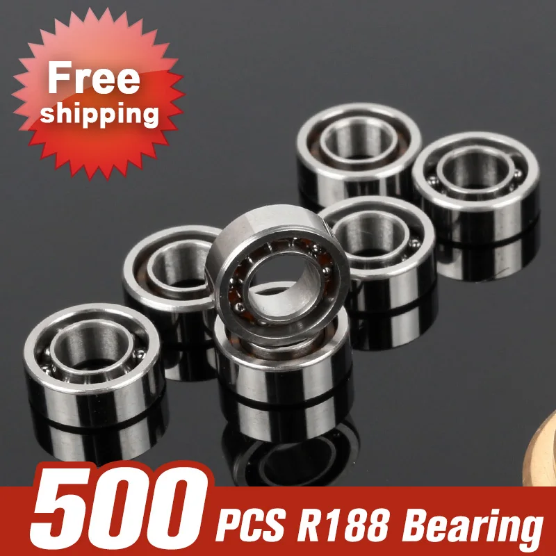 

500pcs R188 Bearing For Fidget Spinner EDC Hand Finger Spinner Spin Bearing Toys Kids Adult Fidget Tool Accessories