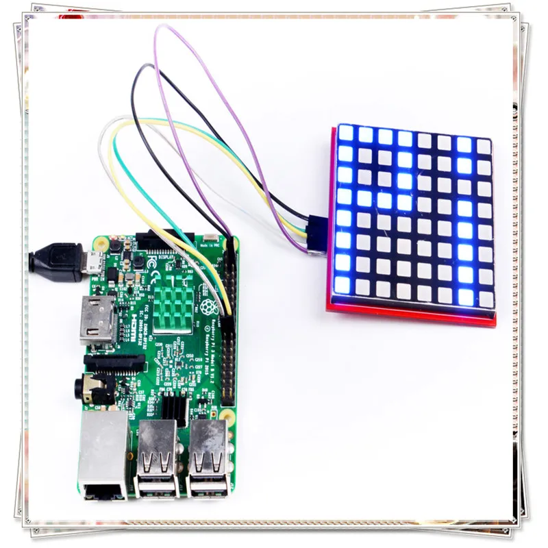 

Raspberry Matrix Tester 52pi RGB 8*8 Tester-Matrix For Raspberry Work Perfect and Free Shipping