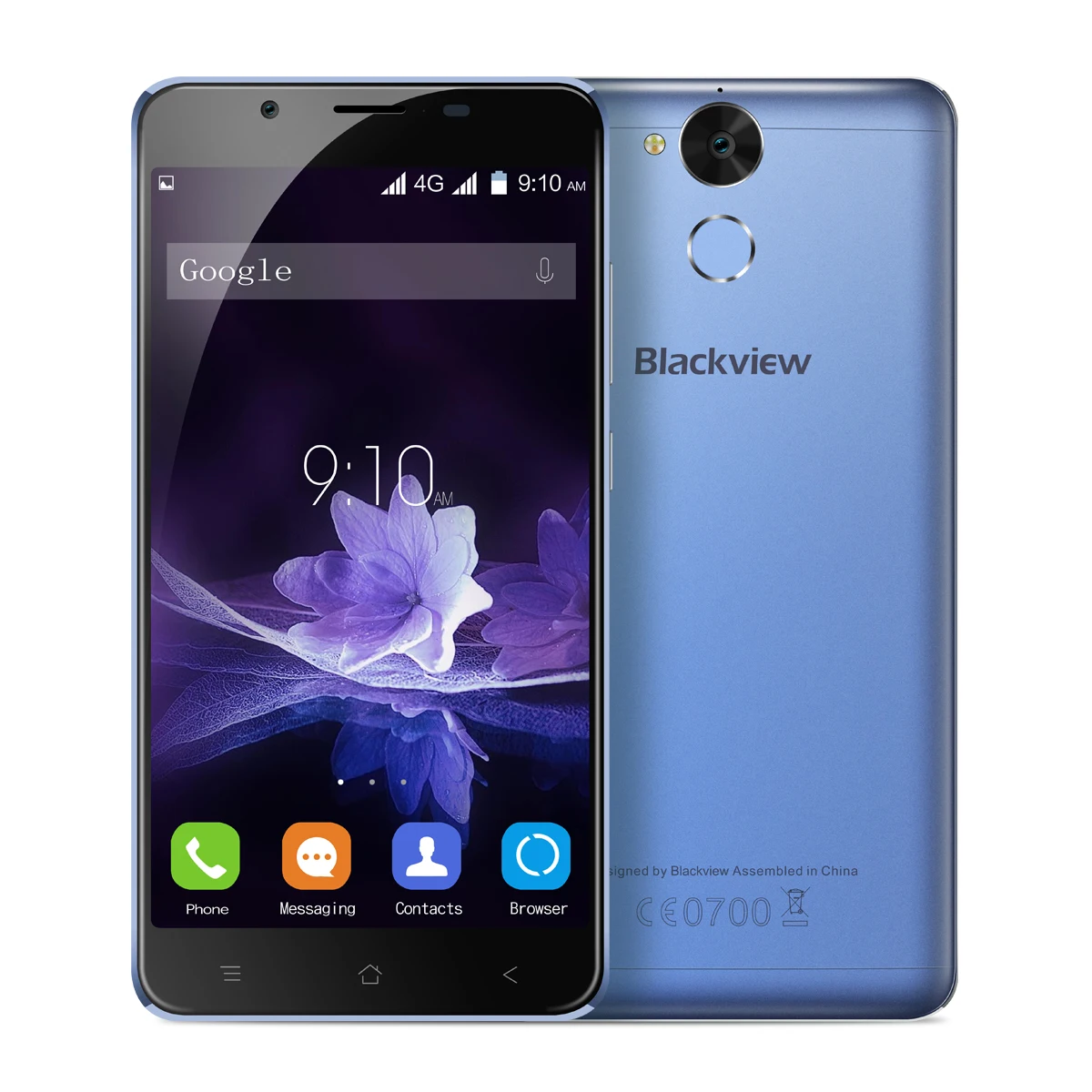 Blackview P2, мобильный телефон, 6000 мА/ч, отпечаток пальца, ID, MTK6750T, четыре ядра, 5,5 дюйма, 1080 P, 13 МП, камера, металлический корпус, 9V2A, быстрая зарядка - Цвет: P2 Blue