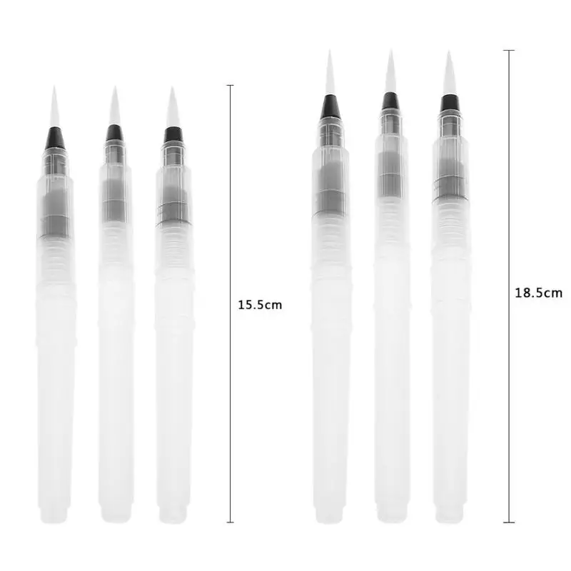 Новая нейлоновая щетка для волос чернил воды ручка Пластик ручка коснитесь водяная кисть Акварельная Каллиграфия Живопись ручки для