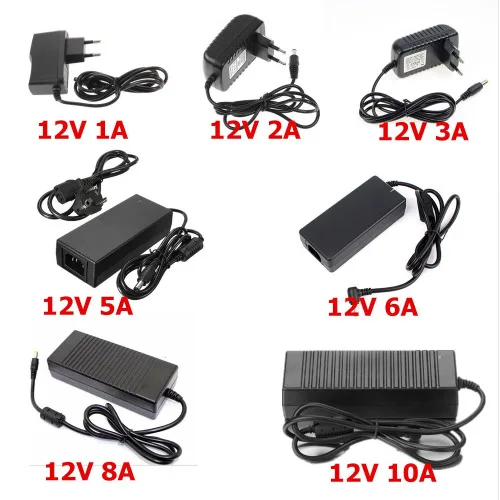 

Led Power Adapter Supply 12v 1a 2a 3a 5a 6a 7a 8a 10a Switching Charger Lighting Transformers 220v To 12v Led Power Driver Plug