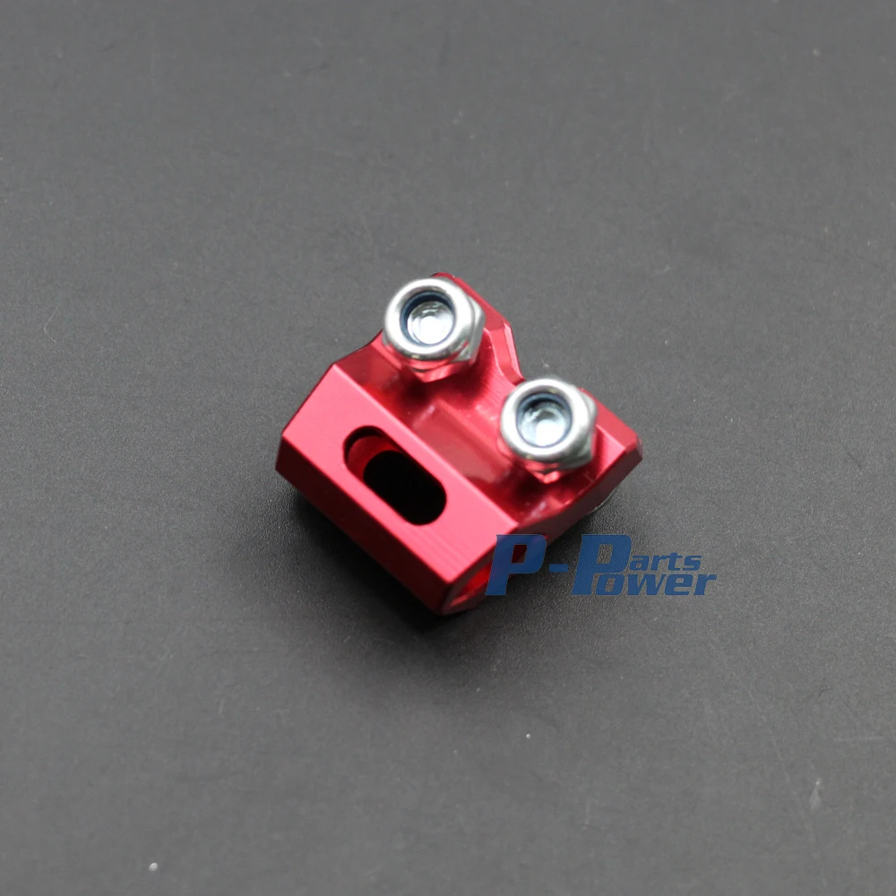 CNC Aluminum Front Brake Hose Clamp Holder with Bolts and nuts For Honda CR125R/250R CRF250R CRF250X CRF RED New