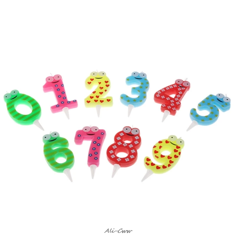 

Birthday Number Candles Cartoon Number 0 1 2 3 4 5 6 7 8 9 Happy Birthday Candle Cake Cupcake Topper Party Decoration Supply