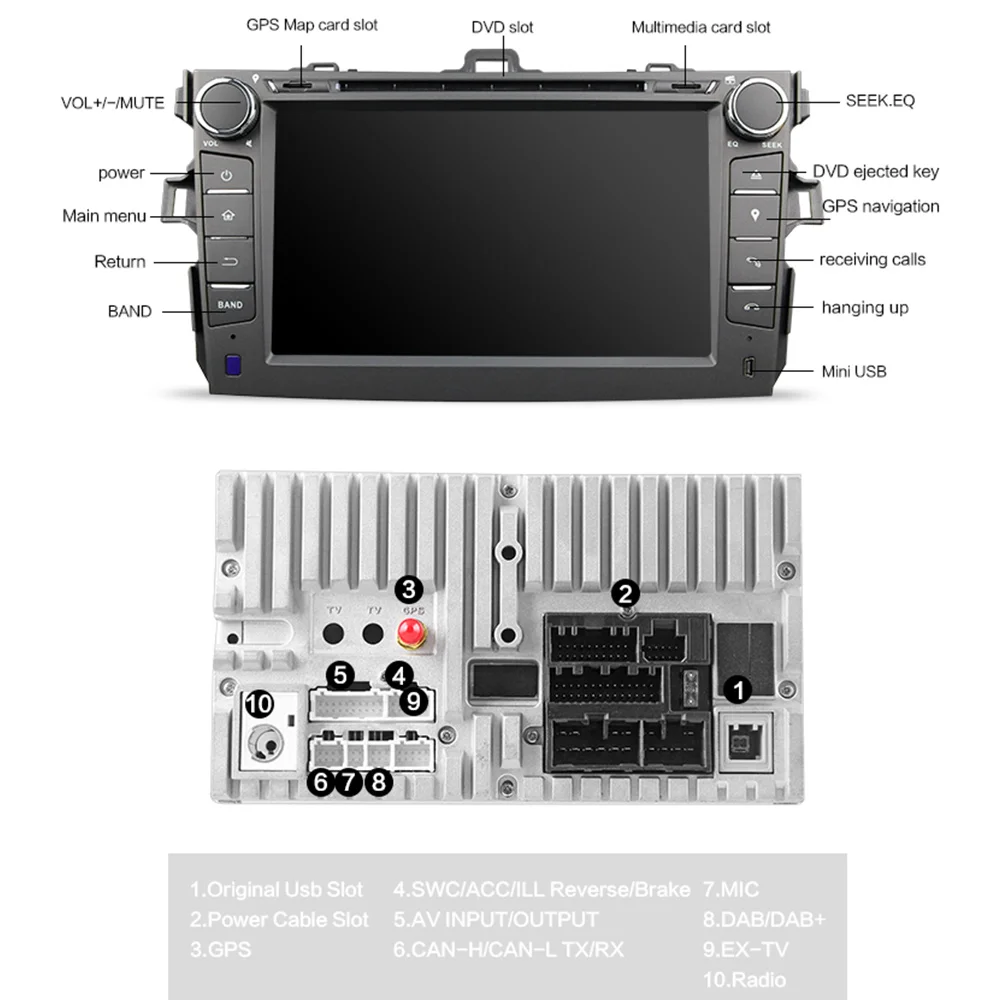 Best Eunavi 2 din 8 inch car dvd player radio 2din gps navigation for Toyota Corolla 2008 2009 2010 2011 stereo in dash with usb swc 3 Best Eunavi 2 din 8 inch car dvd player radio 2din gps navigation for Toyota Corolla 2008 2009 2010 2011 stereo in dash with usb swc 3