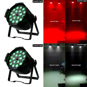 

6lot Indoor Led Par Zoom 18*10W RGBW Zoom LED Par Light DMX512 Wash For Birthday Parties Disco DJ Projector Machine Decoration