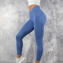 

New Arrival Yoga Pants Women Seamless Leggings Gym Fitness V Shape High Waist Leggings For Fitness Sport Leggings Pants Female