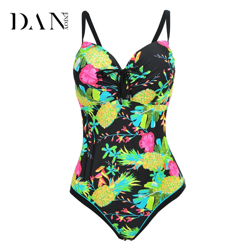 DANENJOY Europe United States Fat Large Size Body Triangular Swimsuit