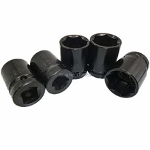 Воздушный ударный гаечный ключ, Набор торцевых головок, 5 шт., 1/2 дюймов, Квадратный привод, метрический, 20 мм до 24 мм, ударный торцевой ключ, инструмент длиной 40 мм для гаражной мастерской