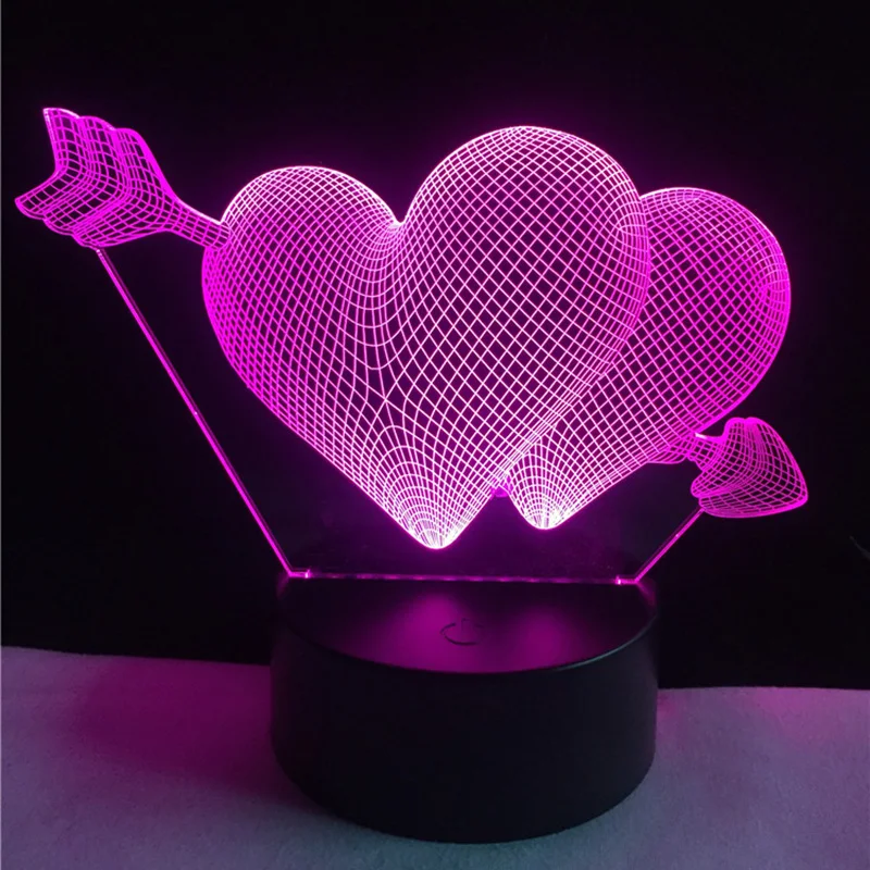 Luzes da Noite luminárias lamparas veilleuse Modelo Número : 3d Led Table Lamp