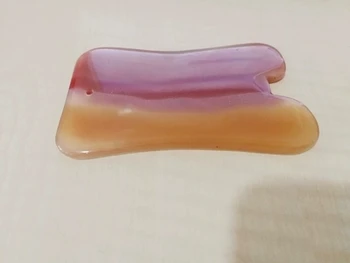 

square natural agate Scrapping plate massage free shipping
