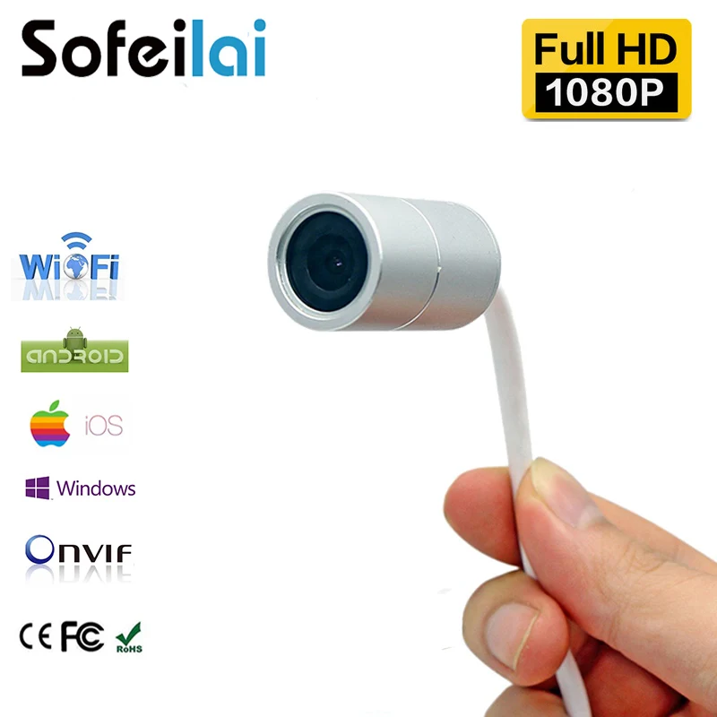 

Sofeilai WIFI P2P IP Mini Camera 1080P Micro Cameras ip66 Motion Detection Onvif Micro Sd Card Recording CCTV Security Camara