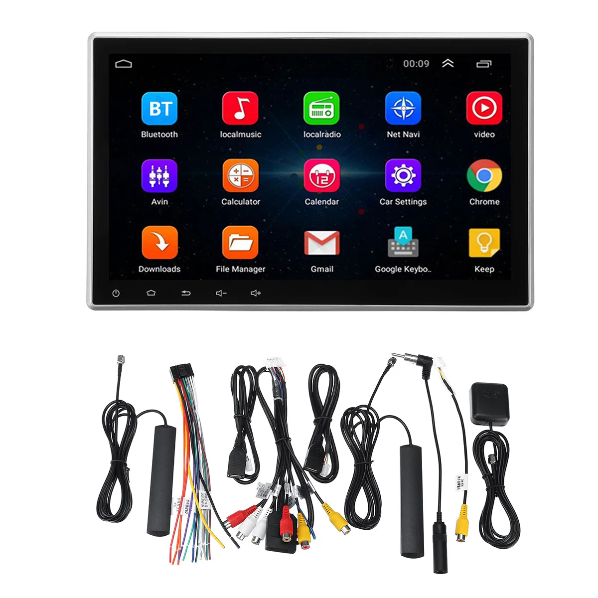 Sale Car Multimedia Player 10.1 2G+32G for Android 6.0 Car Stereo 1DIN 4 Core bluetooth WIFI GPS Nav Quad Core Radio Video MP5 Player 4