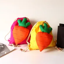 2019 Baby Toddler Kids Child Mini Carrot Drawstring Bag Backpack Baby Kid Girl Toddler Shoulder Drawstring Bag Bookbags