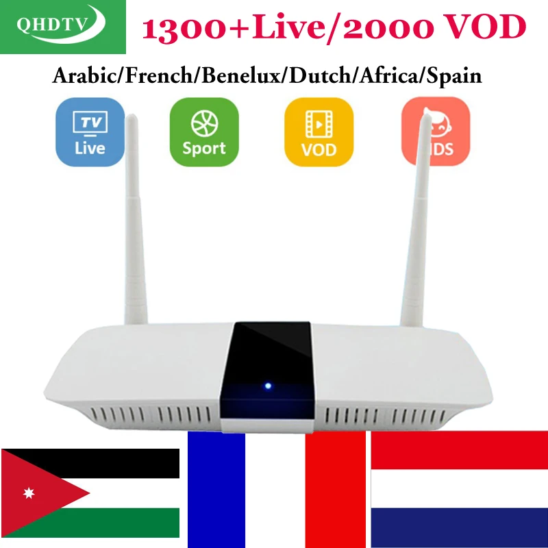 

Leadcool Arabic IPTV Box Smart Android TV Box with 1 Year IPTV Subscription NEOTV or QHDTV Code Dutch Turkish French IPTV Box