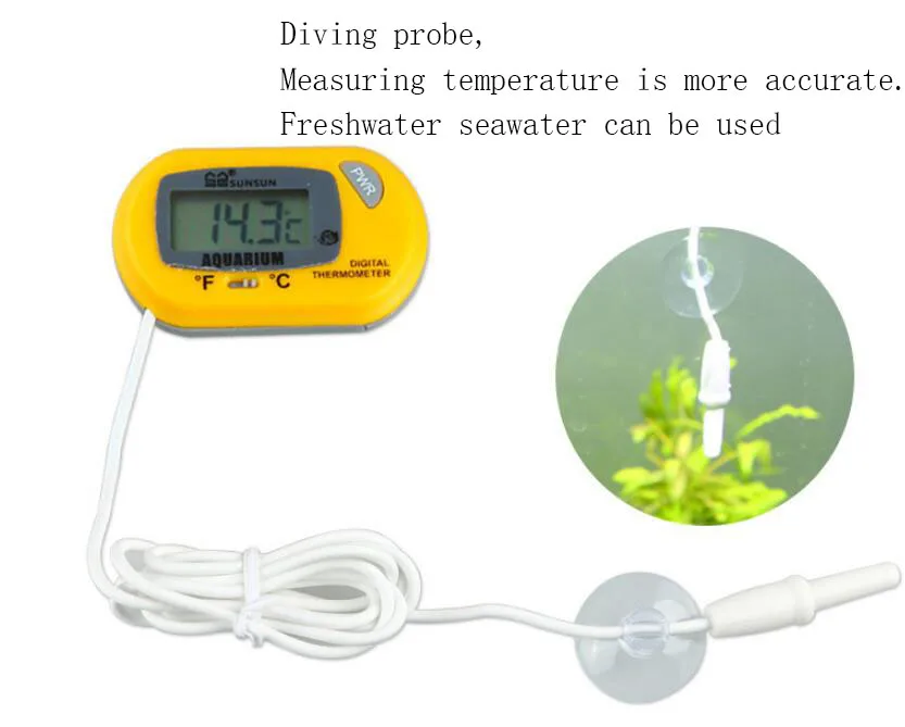 HU SUNSUN Дайвинг зонд термометр аквариум стекло мини аквариум измерение температуры воды контроль Аксессуары