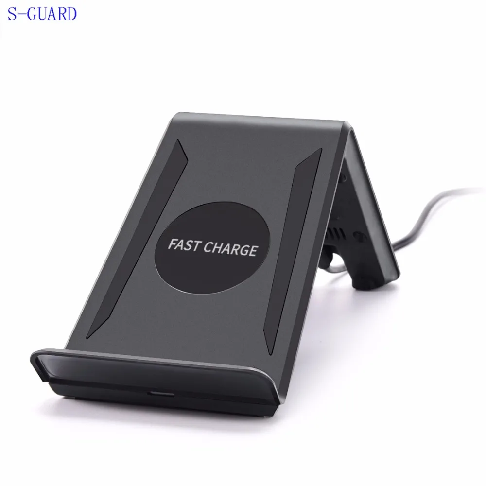 

S-GUARD 10W Qi Wireless Charger Fast Charge Pad Charging For SAMSUNG S8 S6 S6Edge+ Plus S7 S7Edge Note5/8 IphoneX iphone 8 8plus