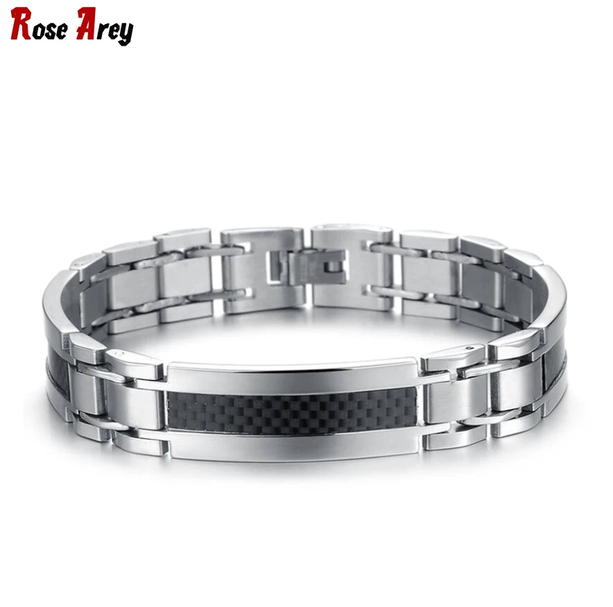 Wholesale Brand Men Jewelry Stainless Steel Charm Bracelets Tide Male Bracelet for Man